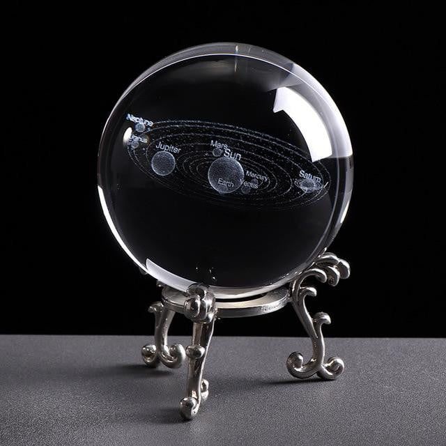 3D Engraved Solar System Globe - PeekWise