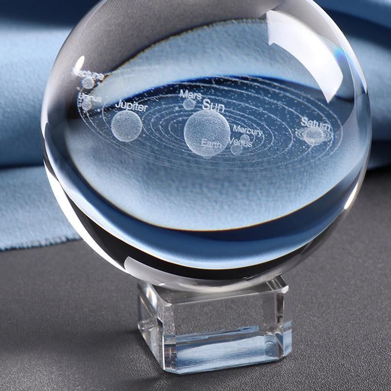 3D Engraved Solar System Globe - PeekWise