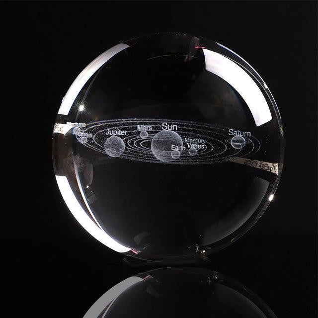 3D Engraved Solar System Globe - PeekWise