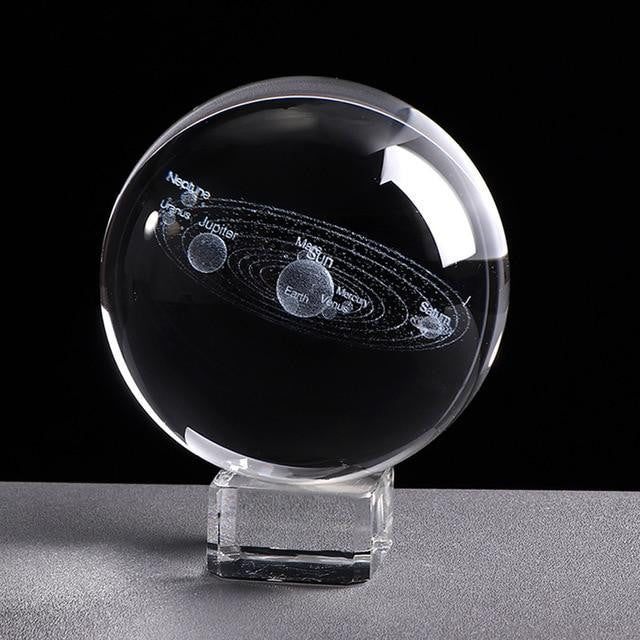 3D Engraved Solar System Globe - PeekWise