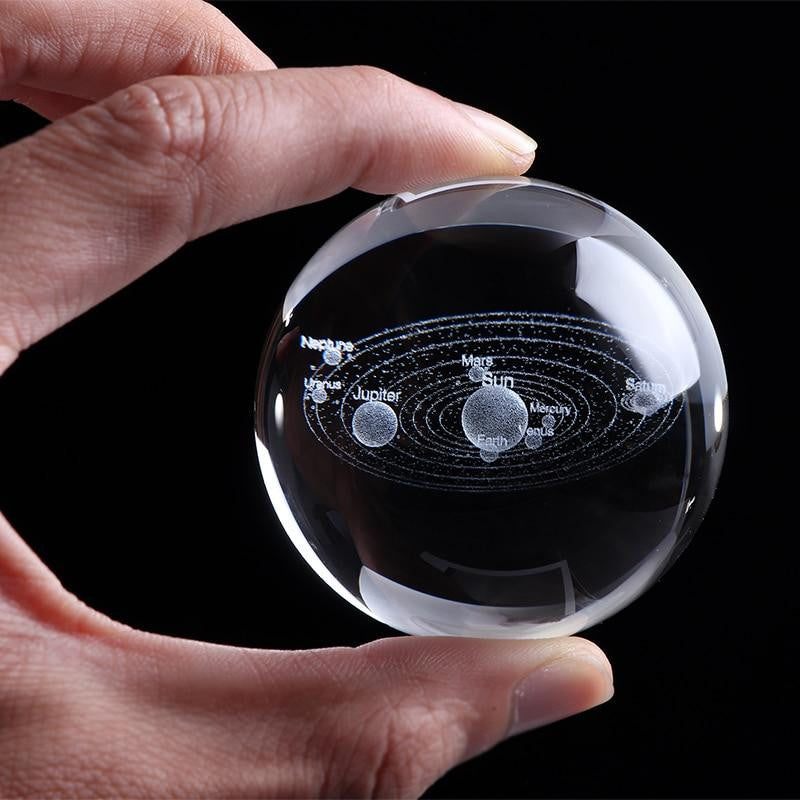 3D Engraved Solar System Globe - PeekWise