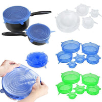 Thumbnail for Universal Stretch & Seal Cover Lids (6 Pieces) - PeekWise