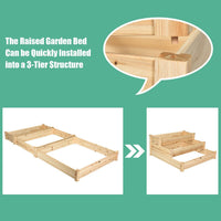 Thumbnail for 3 Tier Elevated Wooden Garden Bed