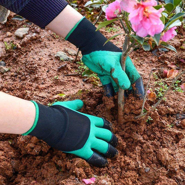 Garden gloves with claw Rubber