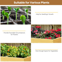 Thumbnail for Raised Wooden Planter with Liner