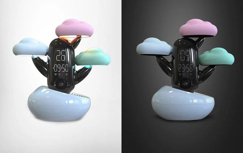 Cakty - LED Weather & Clock Bedside Buddy