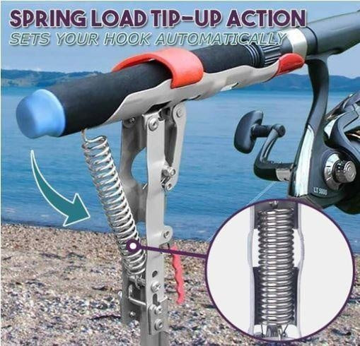 Automatic Stainless Steel Fishing Rod Holder PeekWise