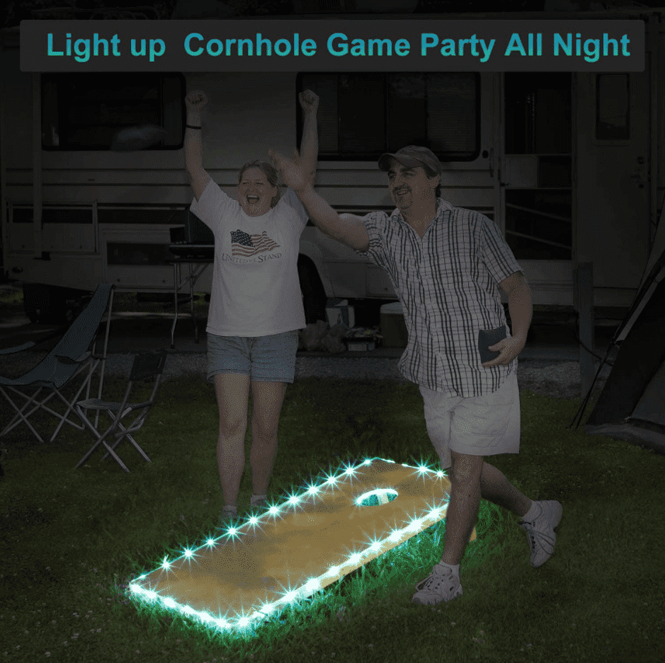Cornhole Board Lights PeekWise