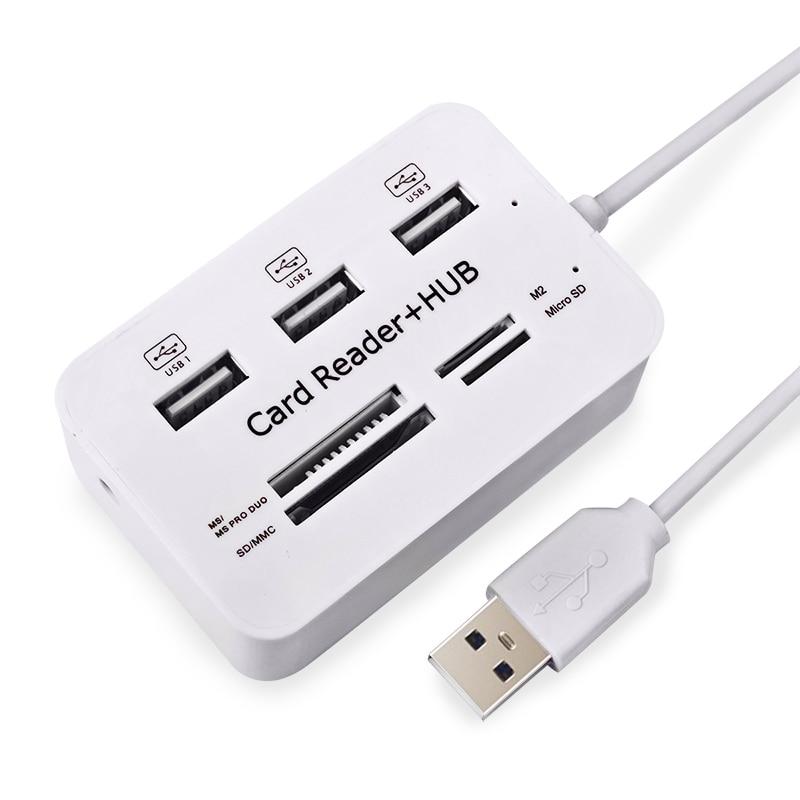 7 in 1 USB Hub & Card Reader