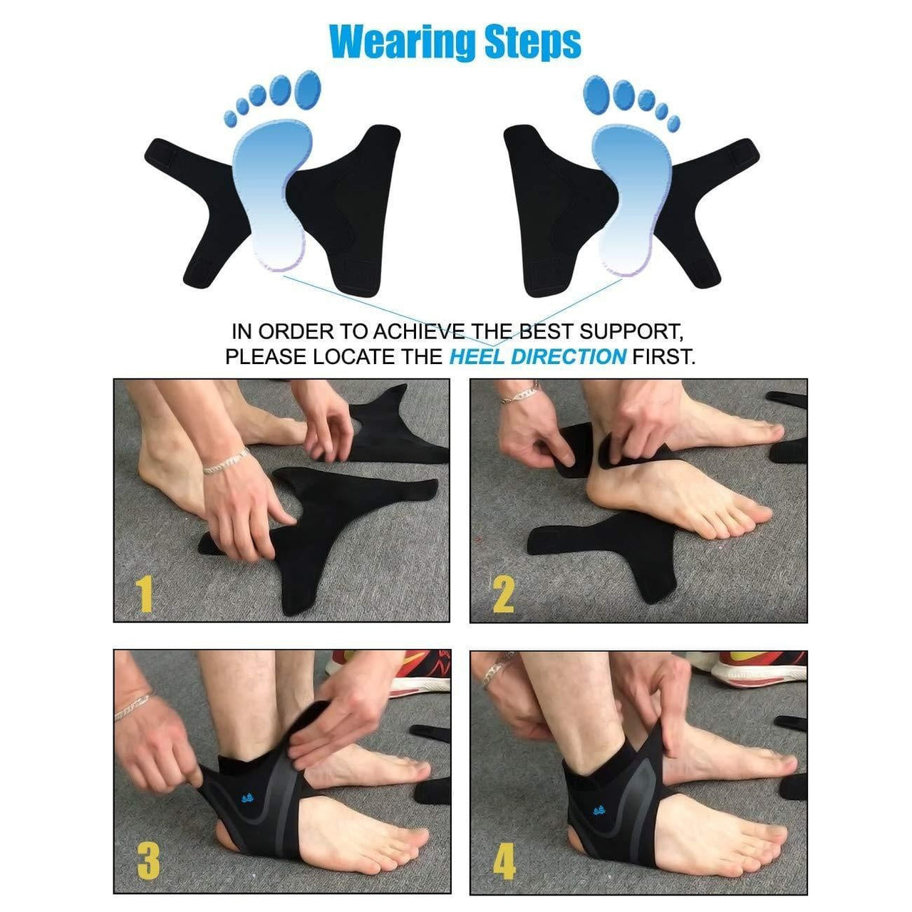 Adjustable Ankle Support Wrap PeekWise