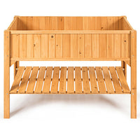 Thumbnail for Wooden Elevated Planter Box Shelf