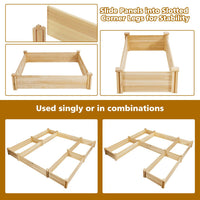 Thumbnail for U-Shaped Wooden Garden Raised Bed