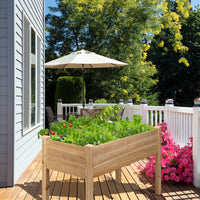 Thumbnail for Wooden Raised Elevated Grow Planter