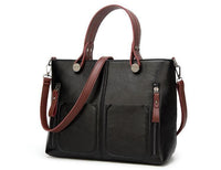 Thumbnail for Cera - Double Front Pocket Vintage Tote Handbag