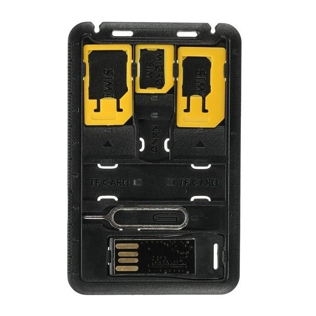 8 in 1 Credit Card Sized SIM & microSD Card Case