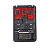 Thumbnail for 8 in 1 Credit Card Sized SIM & microSD Card Case