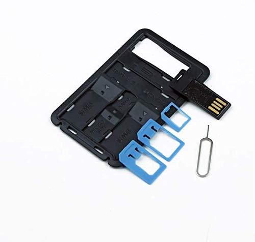8 in 1 Credit Card Sized SIM & microSD Card Case