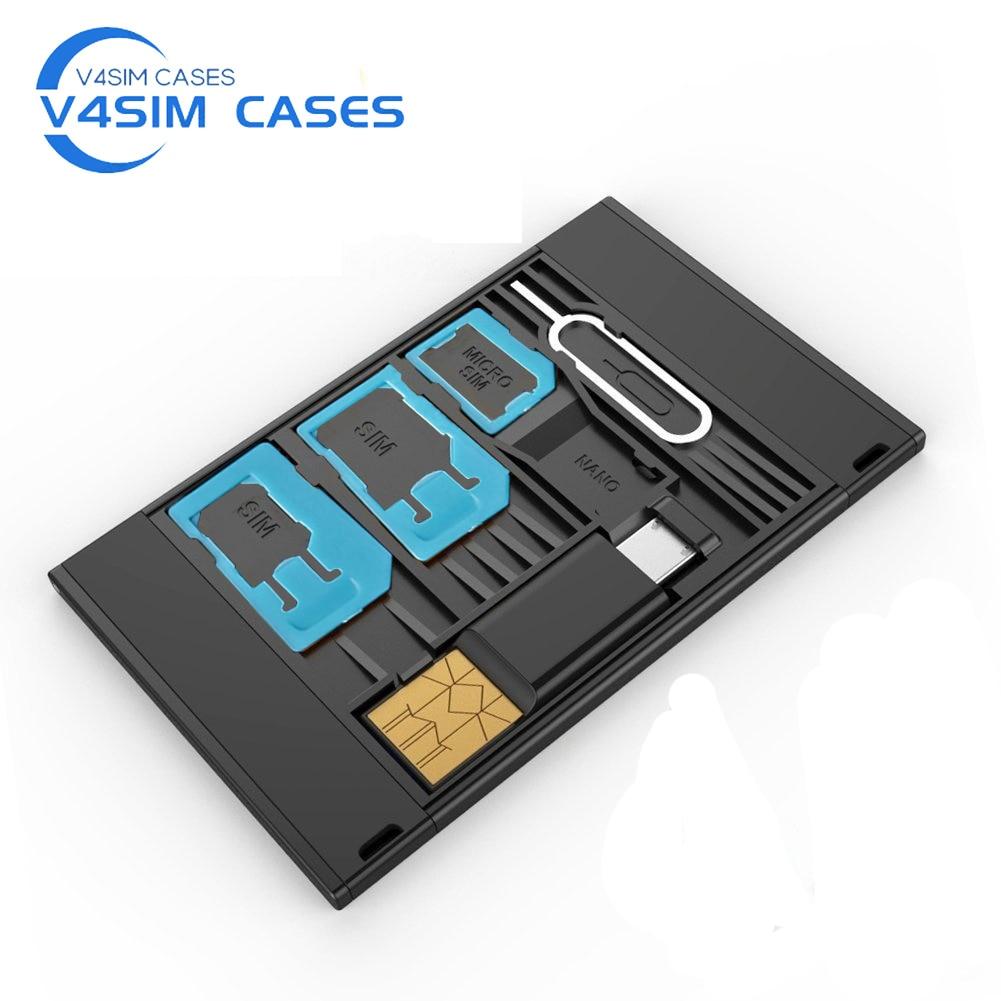 8 in 1 SIM Card Holder & microSD Card Reader