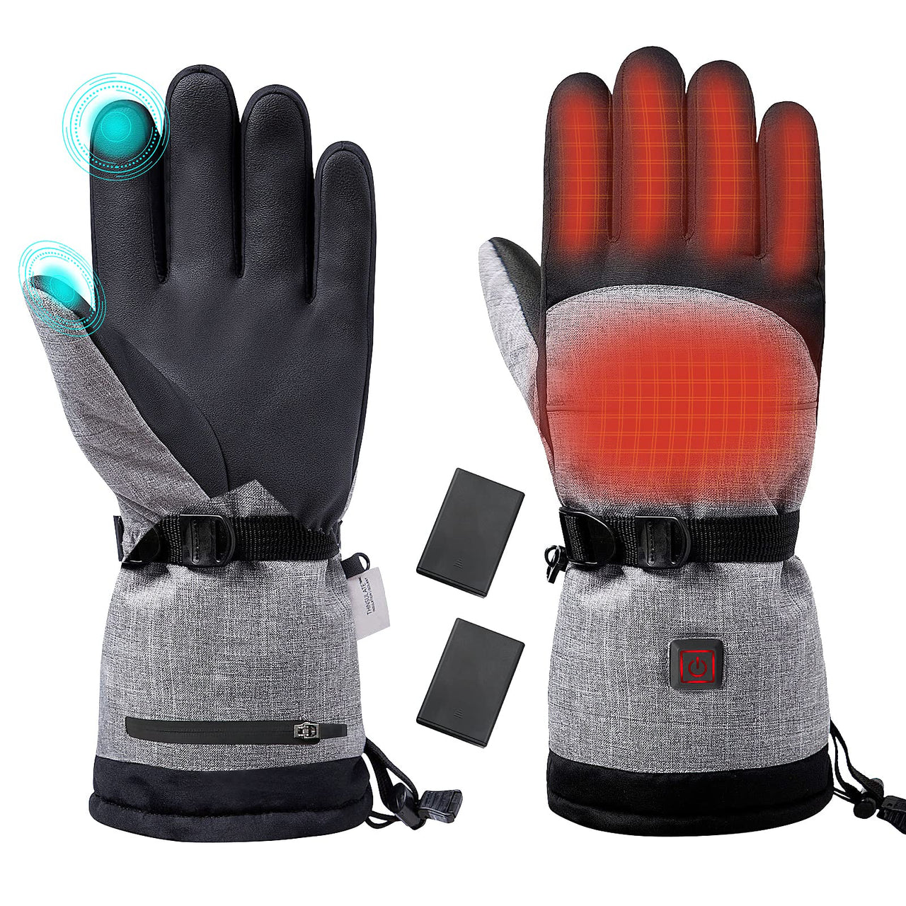 Adjustable Temp 40-55 °C Heated Gloves