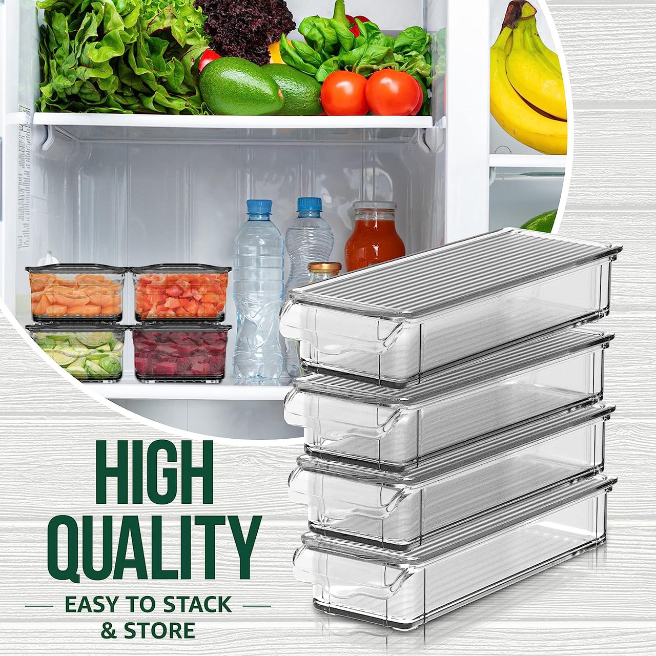 HGT Organic Bamboo Chopping Board with 4 Containers & Grater