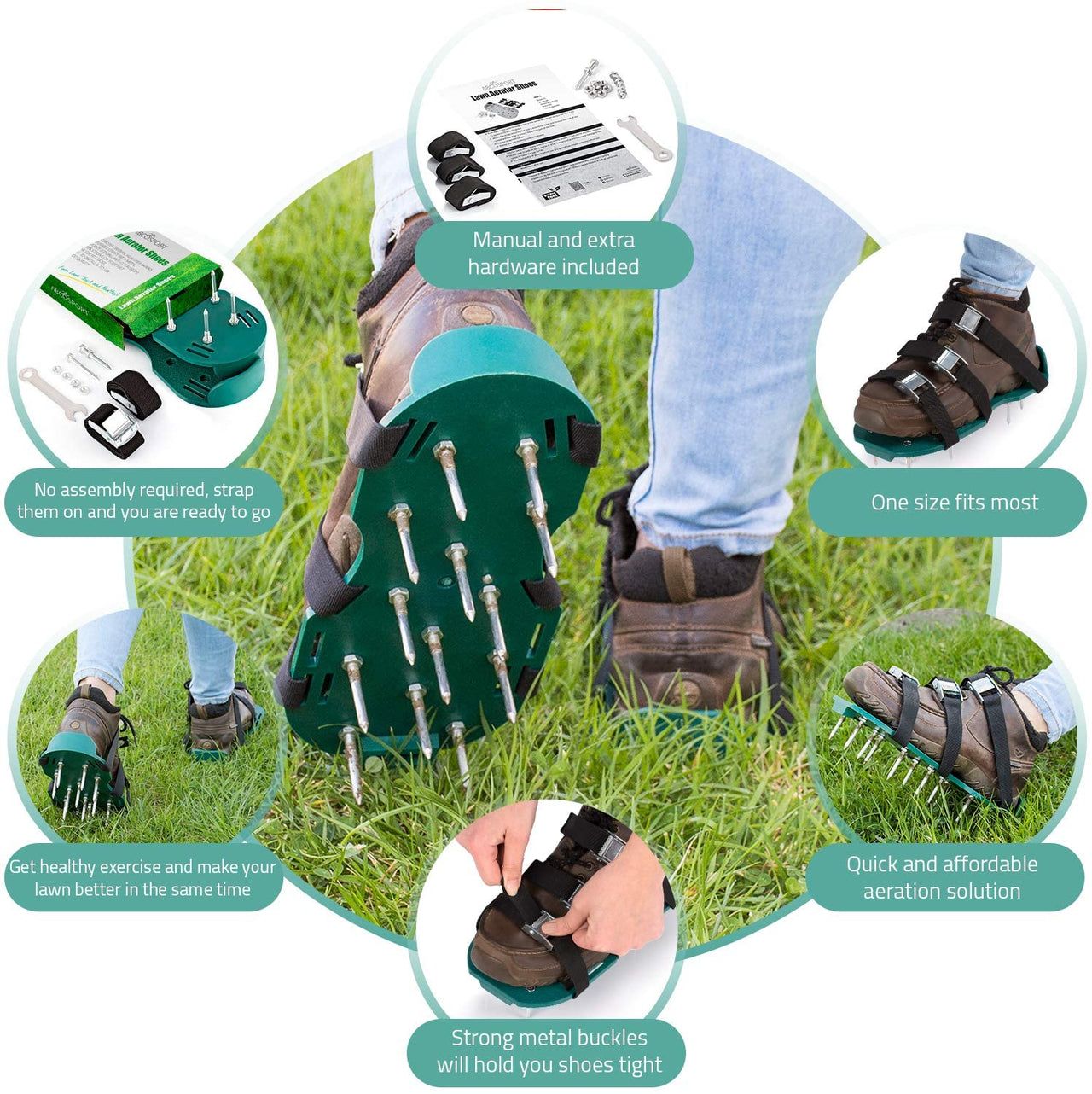 Universal Lawn Aerator Shoes PeekWise