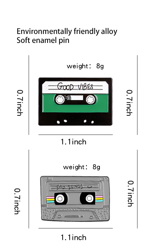 Retro Cassette Tape Bookmarks