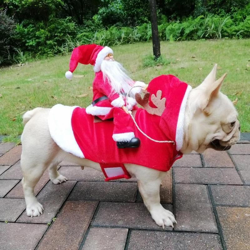 Christmas Santa Dog Costume - PeekWise