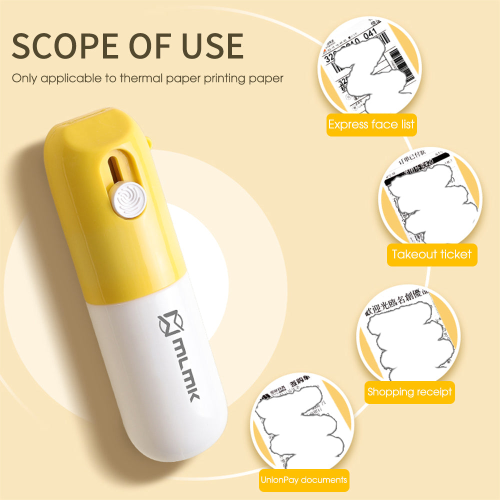 Privacy Protection Thermal Paper Eraser