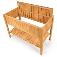 Thumbnail for Wooden Elevated Planter Box Shelf