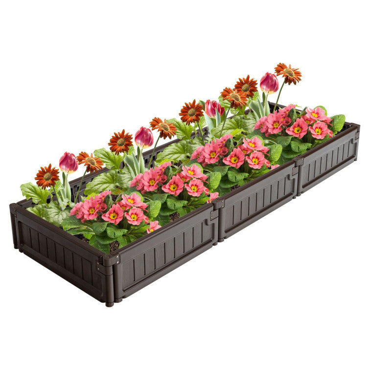 Raised Garden Bed with Open Bottom Design