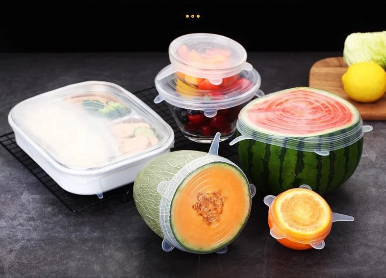 EcoLid - 6 Silicone Reusable Stretch Covers