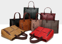 Thumbnail for Cera - Double Front Pocket Vintage Tote Handbag