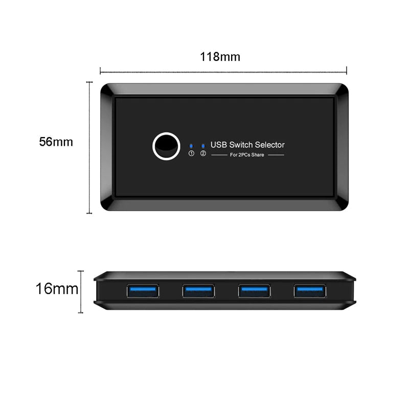4-Port USB Switch