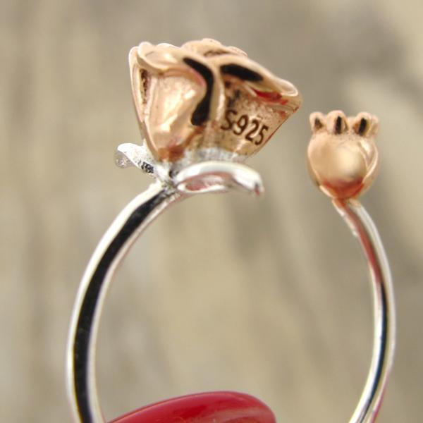 Adjustable Rose Bud Ring