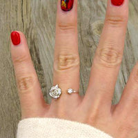 Thumbnail for Adjustable Rose Bud Ring