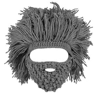 Thumbnail for Afro Hair and Beard Knitted Beanie