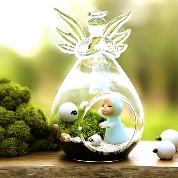 Angel Terrarium Candle Holder