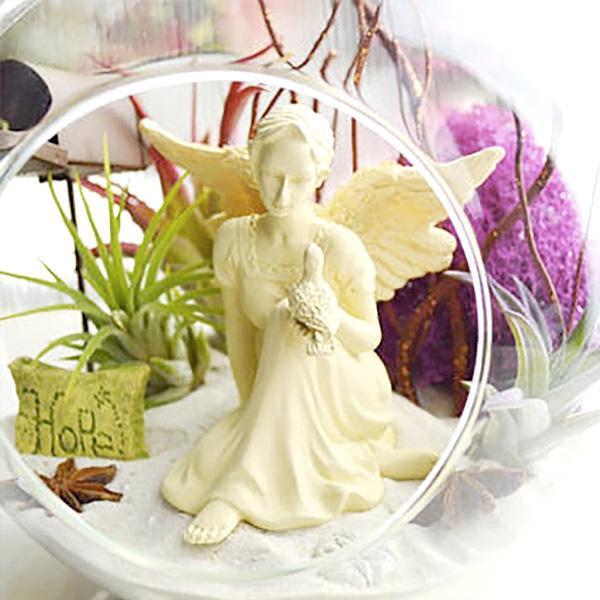 Angel Terrarium Candle Holder