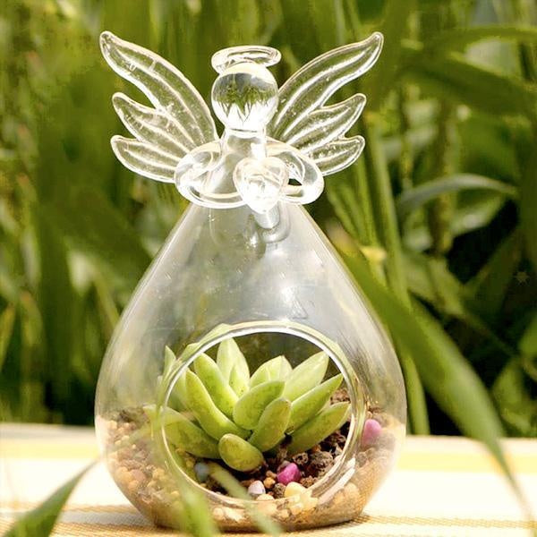 Angel Terrarium Candle Holder