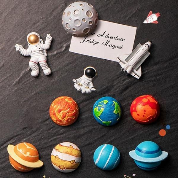 Astronaut Solar System Space Shuttle Fridge Magnets