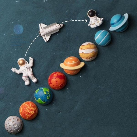 Astronaut Solar System Space Shuttle Fridge Magnets