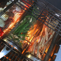 Thumbnail for Barbecue stainless steel wire mesh cylinder