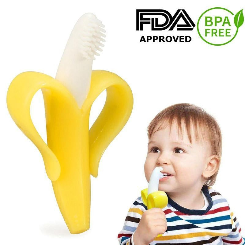 Baby Banana Toothbrush Teether Toy - PeekWise