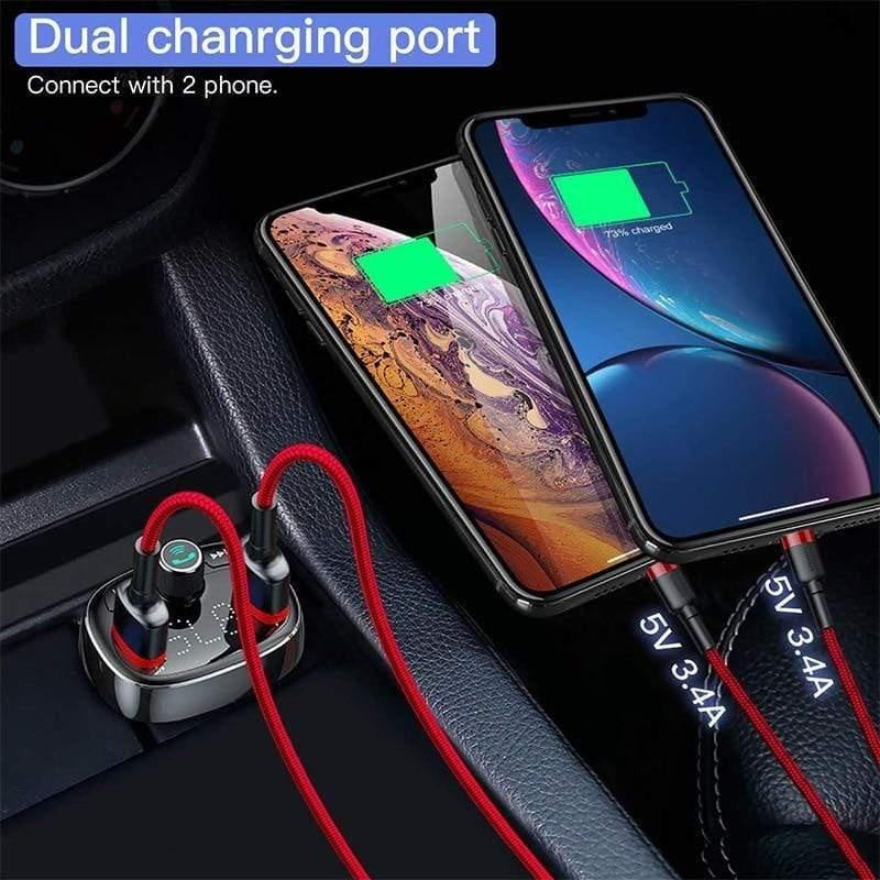 Bluetooth Car Charger Audio Transmitter PeekWise