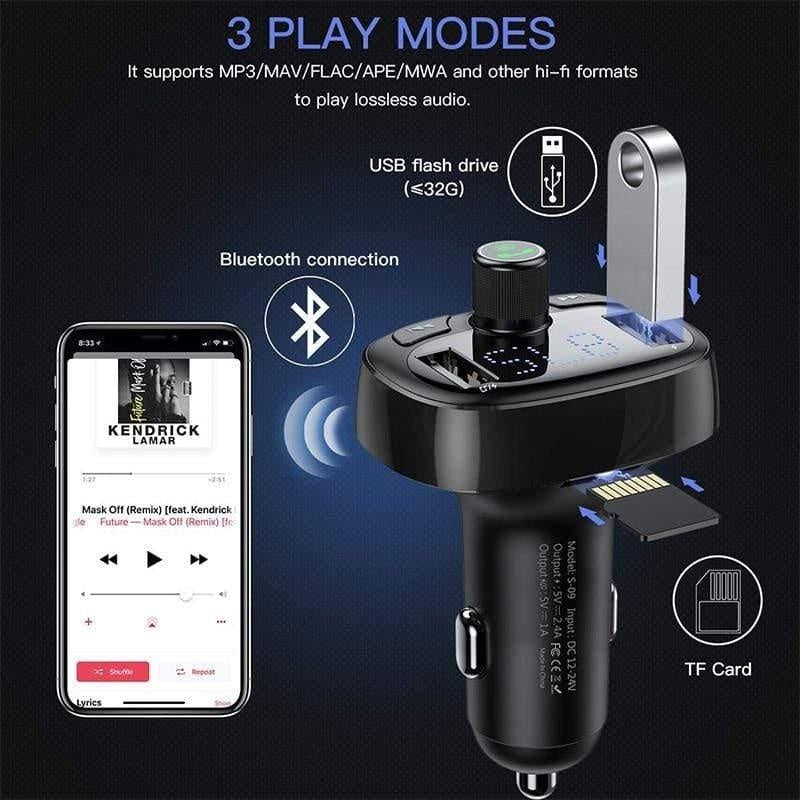 Bluetooth Car Charger Audio Transmitter PeekWise