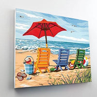 Thumbnail for Paint By Numbers Kit - Beach Chair