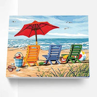 Thumbnail for Paint By Numbers Kit - Beach Chair