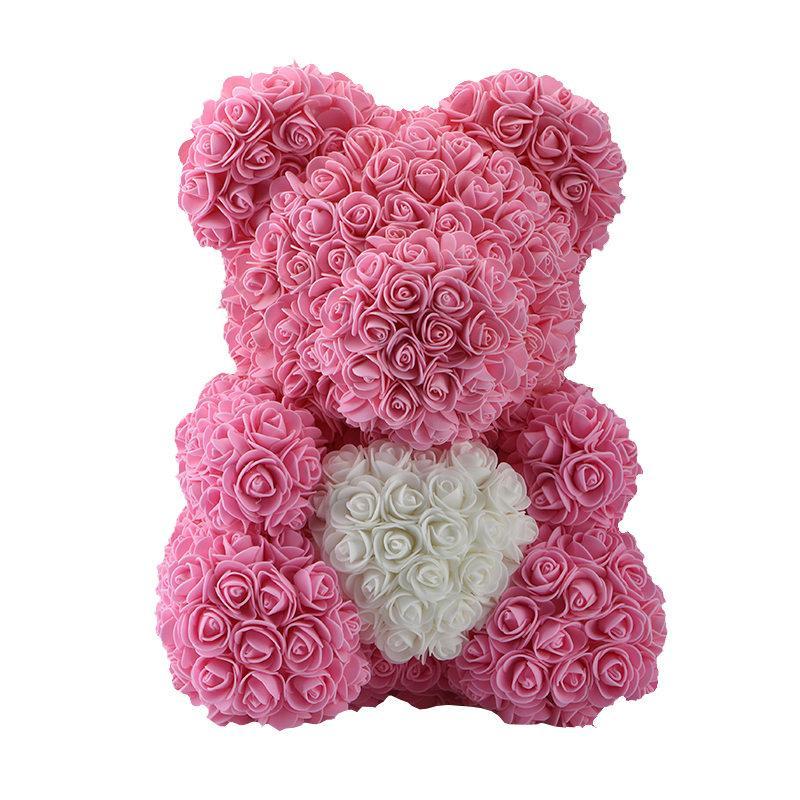 Rose Teddy Bear with Heart
