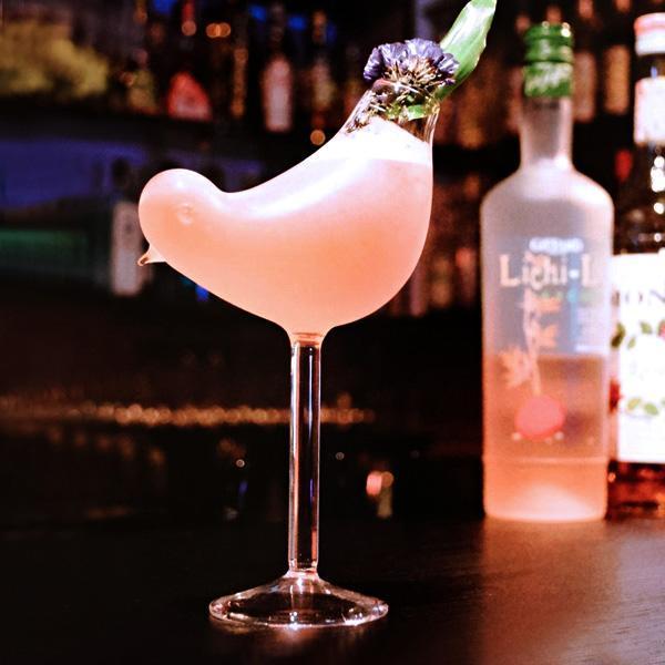 Bird Shaped Cocktail Glass