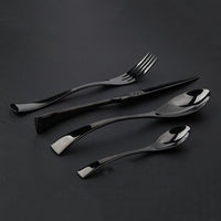 Thumbnail for Jet Black Silverware - 4 Piece Set